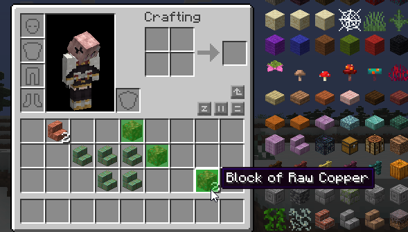 GUI Demonstration 1, hovering over items highlights them.