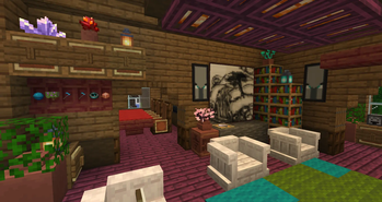 In-Game Cluttered Living Room Example Space
