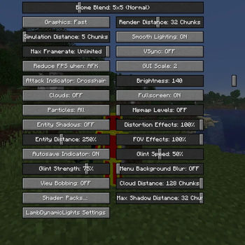 Video Settings But In Minecraft