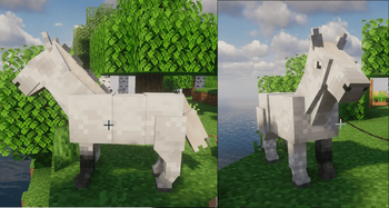 Holy moly a horse with no eyes