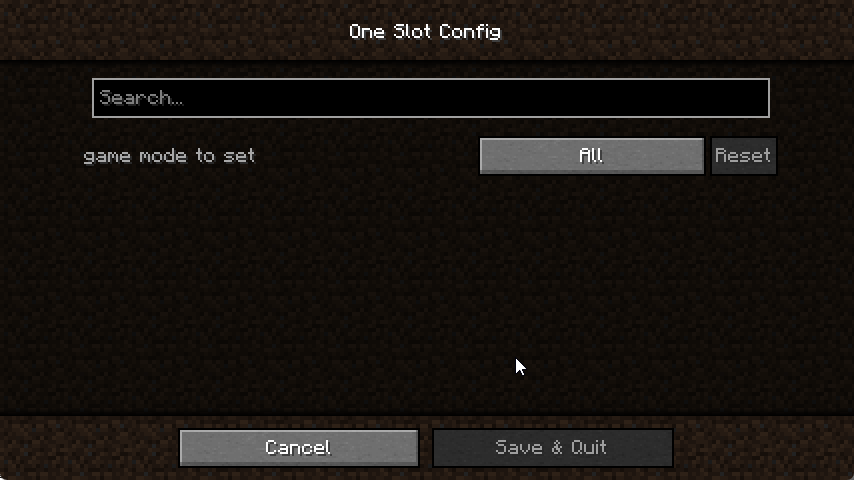 Mod Config