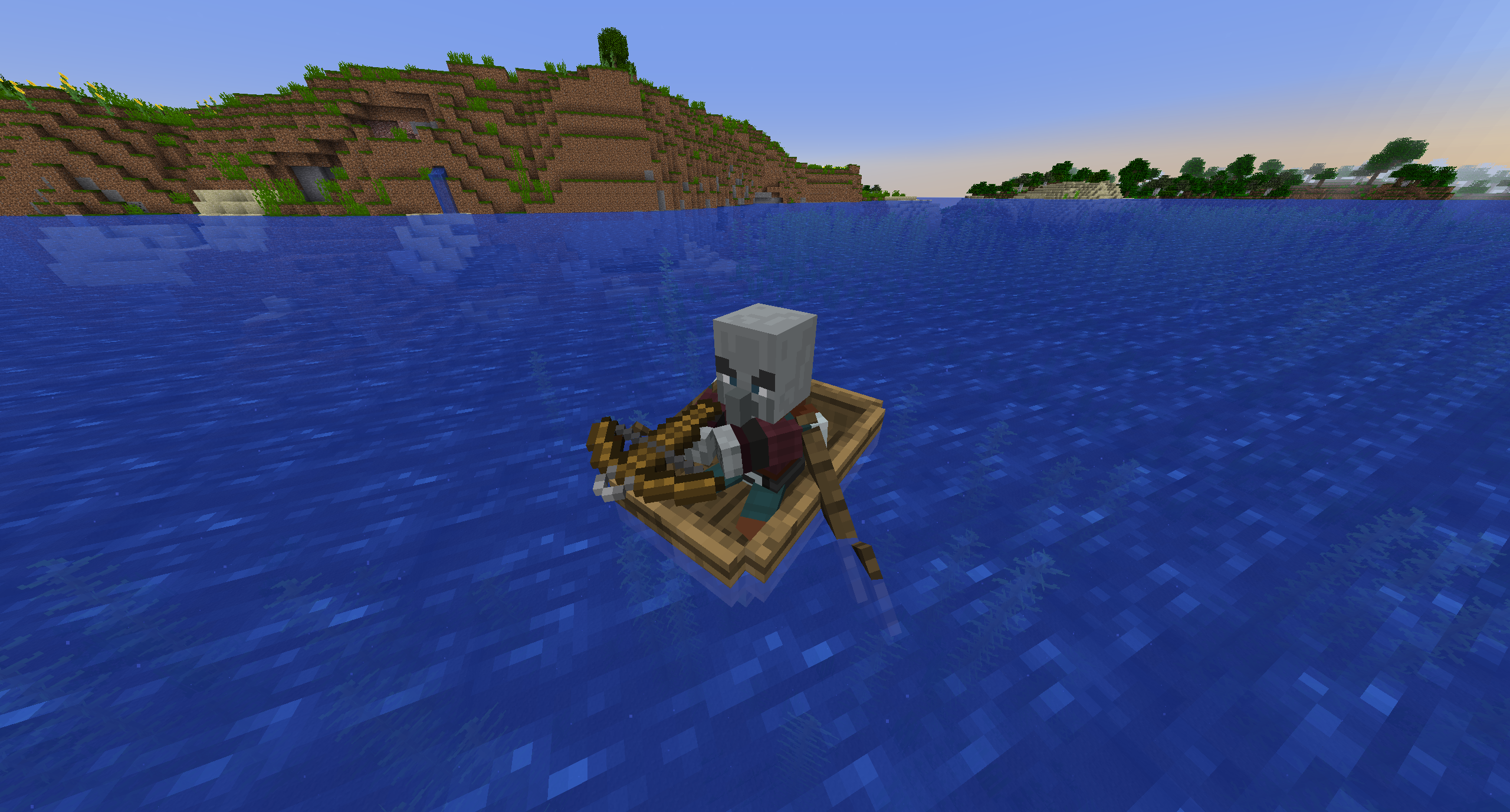 Pillager in a boat