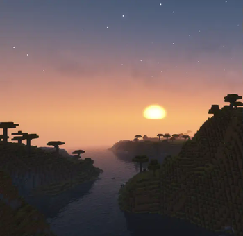 Sunset with shaders