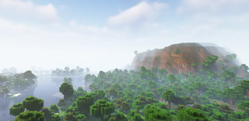 Misty forest with shaders