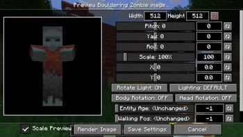 Previews Entity screen