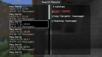 Full-text searching results