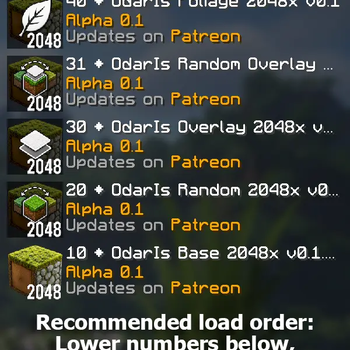 Recommended load order