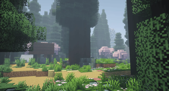 Village in caldera