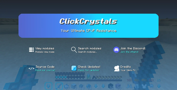 ClickCrystals custom GUI - FOR OLD VERSIONS!