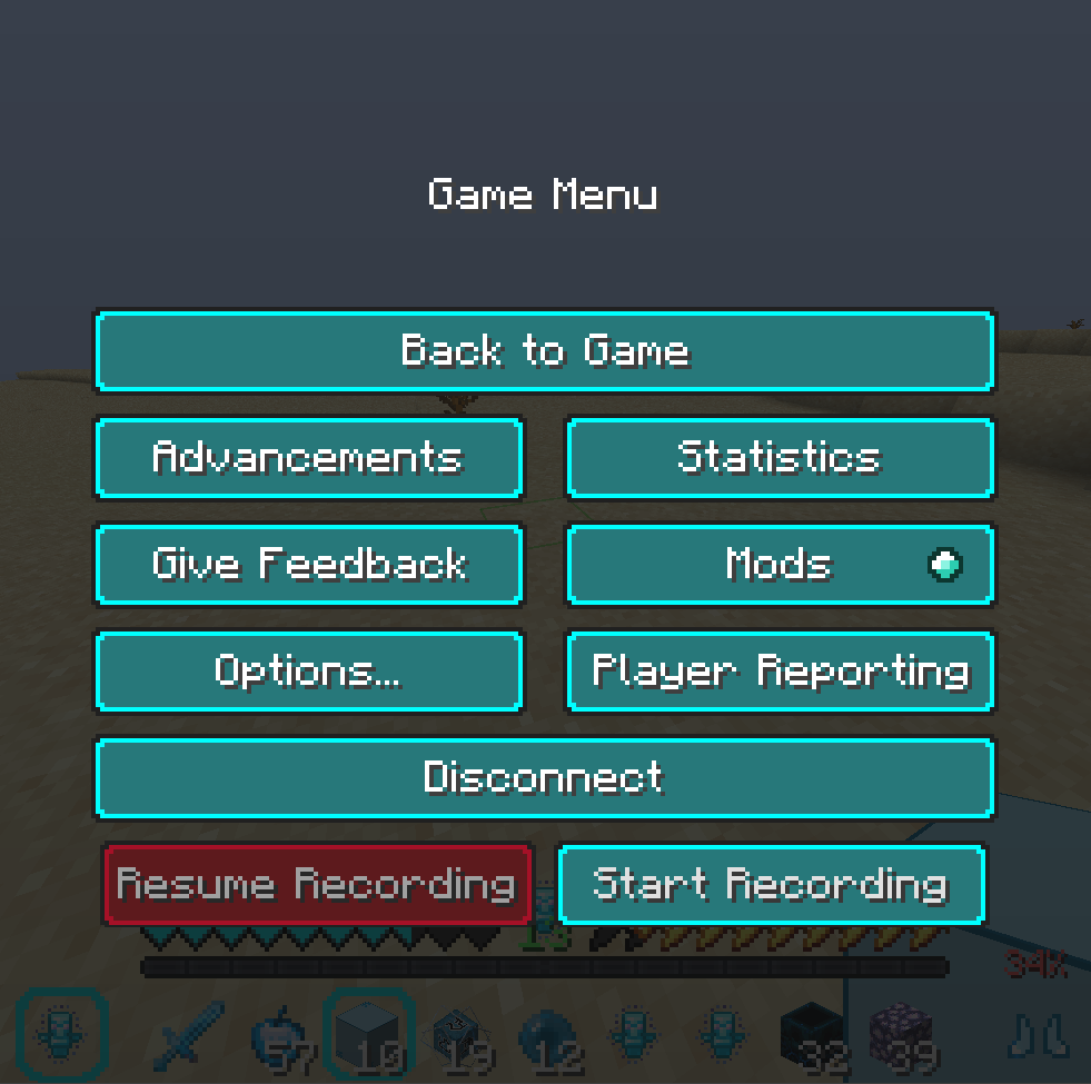 custom blue mc gui