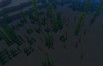 Naturally generated sea pens