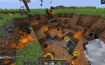 small fire