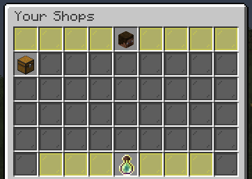 Shops menu