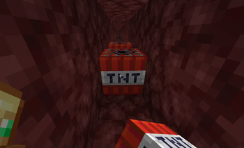 Placing TNT and Moving Backwards