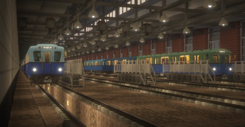 Type "G" and "D" Trains at the "Izmailovo" Depot