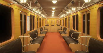 Type "D" Train interior