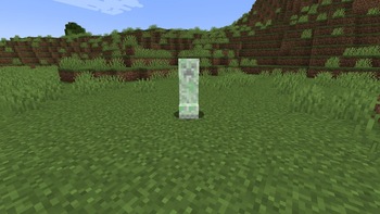 Creeper exploding