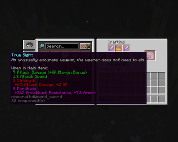 True Sight - Tier 2 Diamond Weapon Attributes