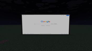 Browsing the web on a screen block