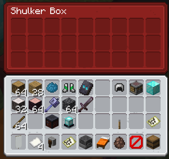 Red Shulker Box (Requires OptiGUI or Optifine)