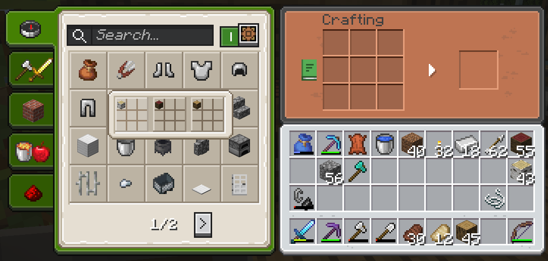 Recipe Book and Crafting