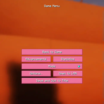 In-game menu