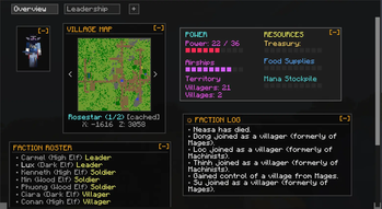 Faction Screen