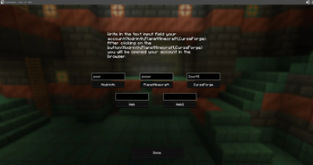 GUI for Recording of links