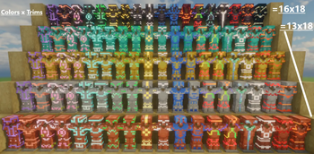 Different armor trims