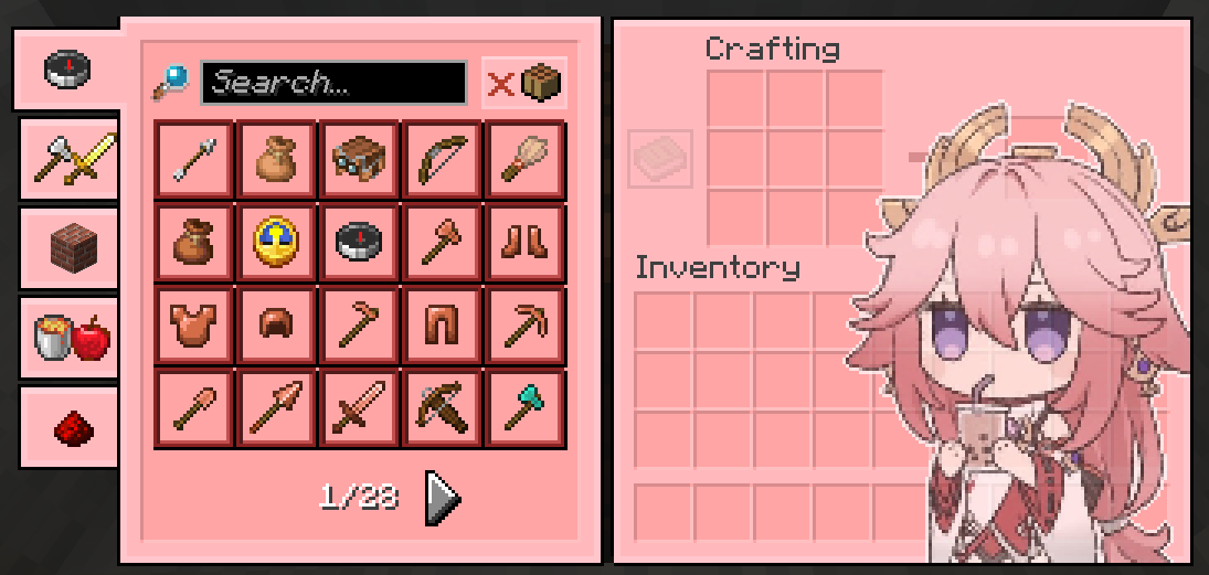 Crafting Table Inventory