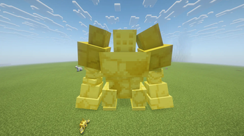 Gold Regirock Statue