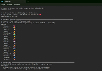 Editable Config