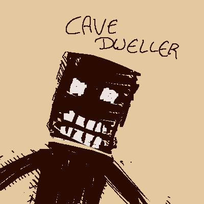 Cave Dweller Evolved (Fabric)