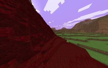 Red Liquid Waterfall in Pluman