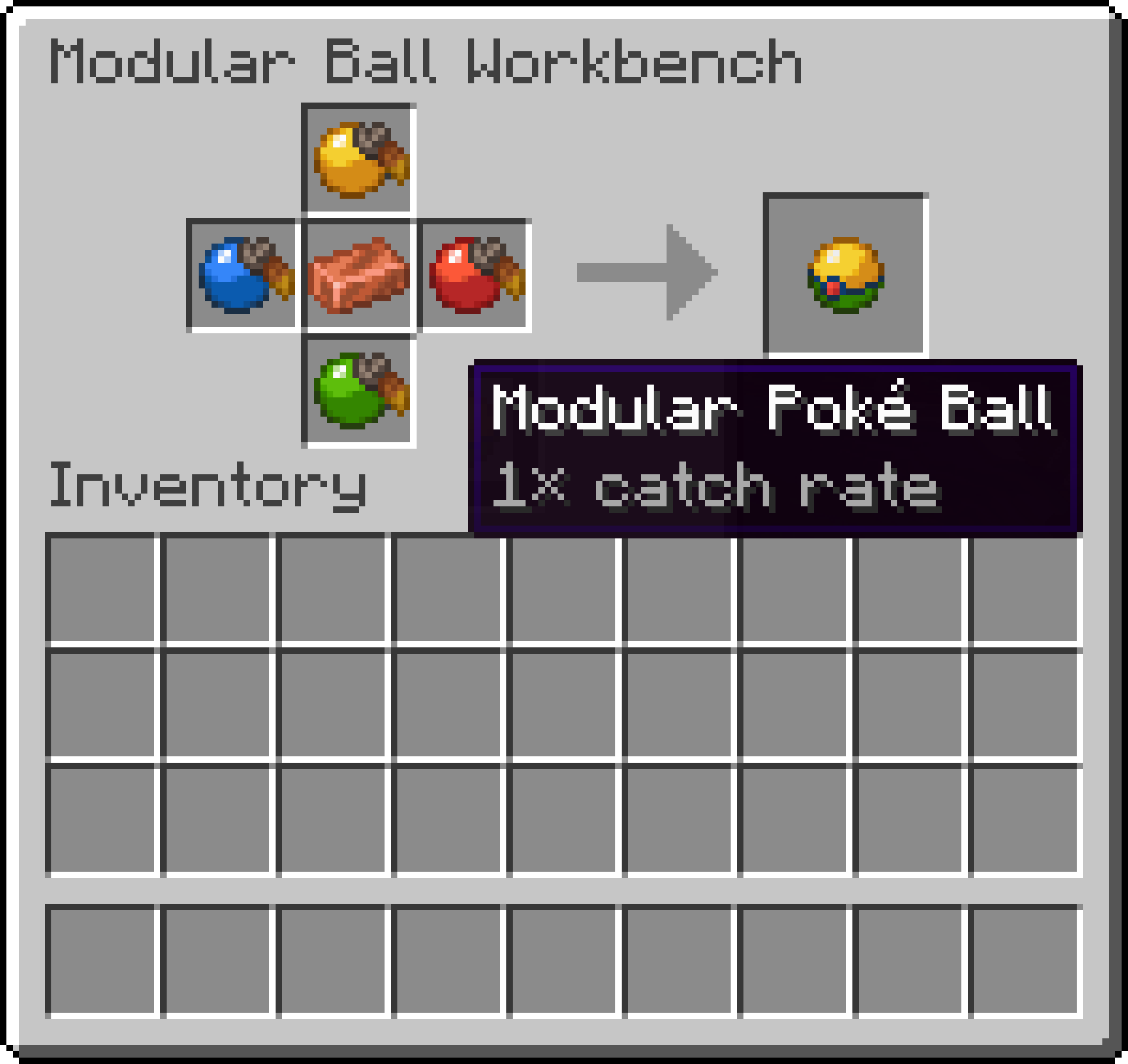 Modular Poké Ball Recipe