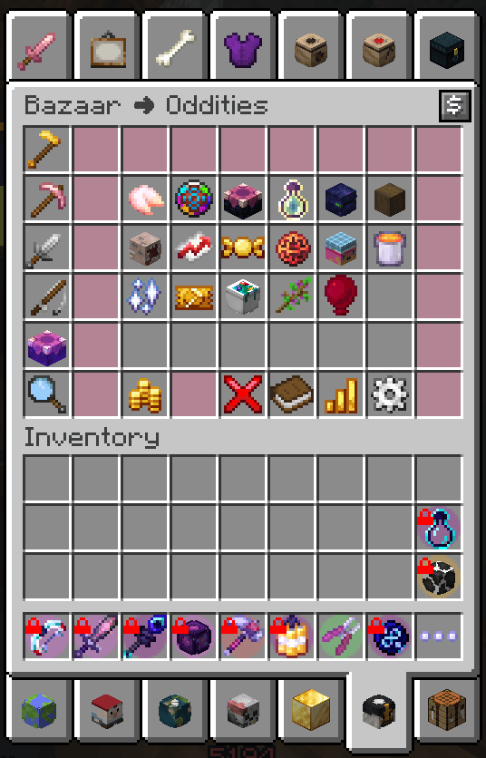 Bazaar Menu