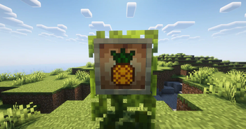 Pineapple in item frame