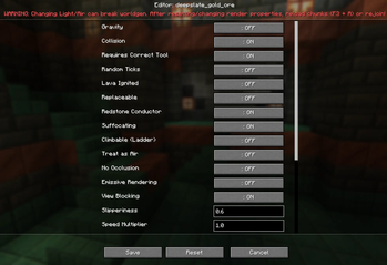 Block Settings Menu