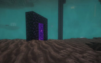 Nether portal in the Soul Sand Valley