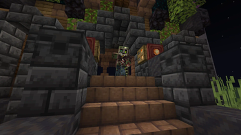 Creeper disguised as a zombie