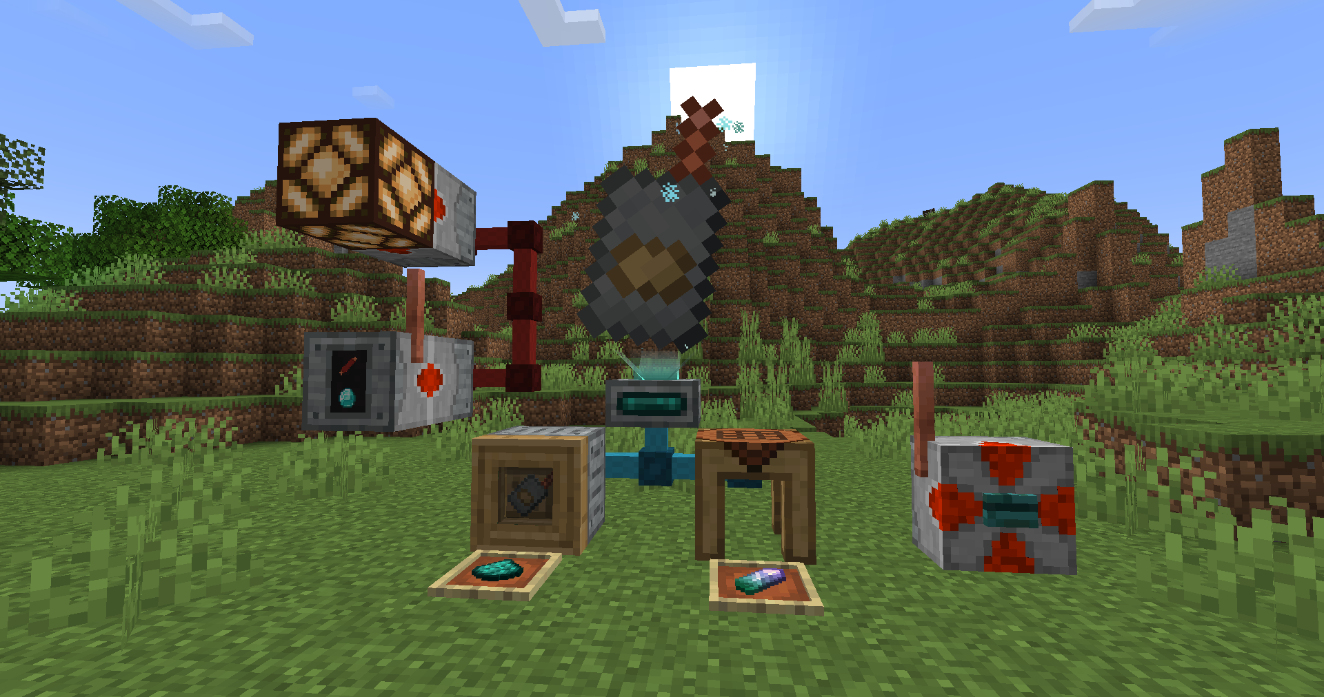 Wireless Redstone, Hologram Projector and Workbench (0.3.3)