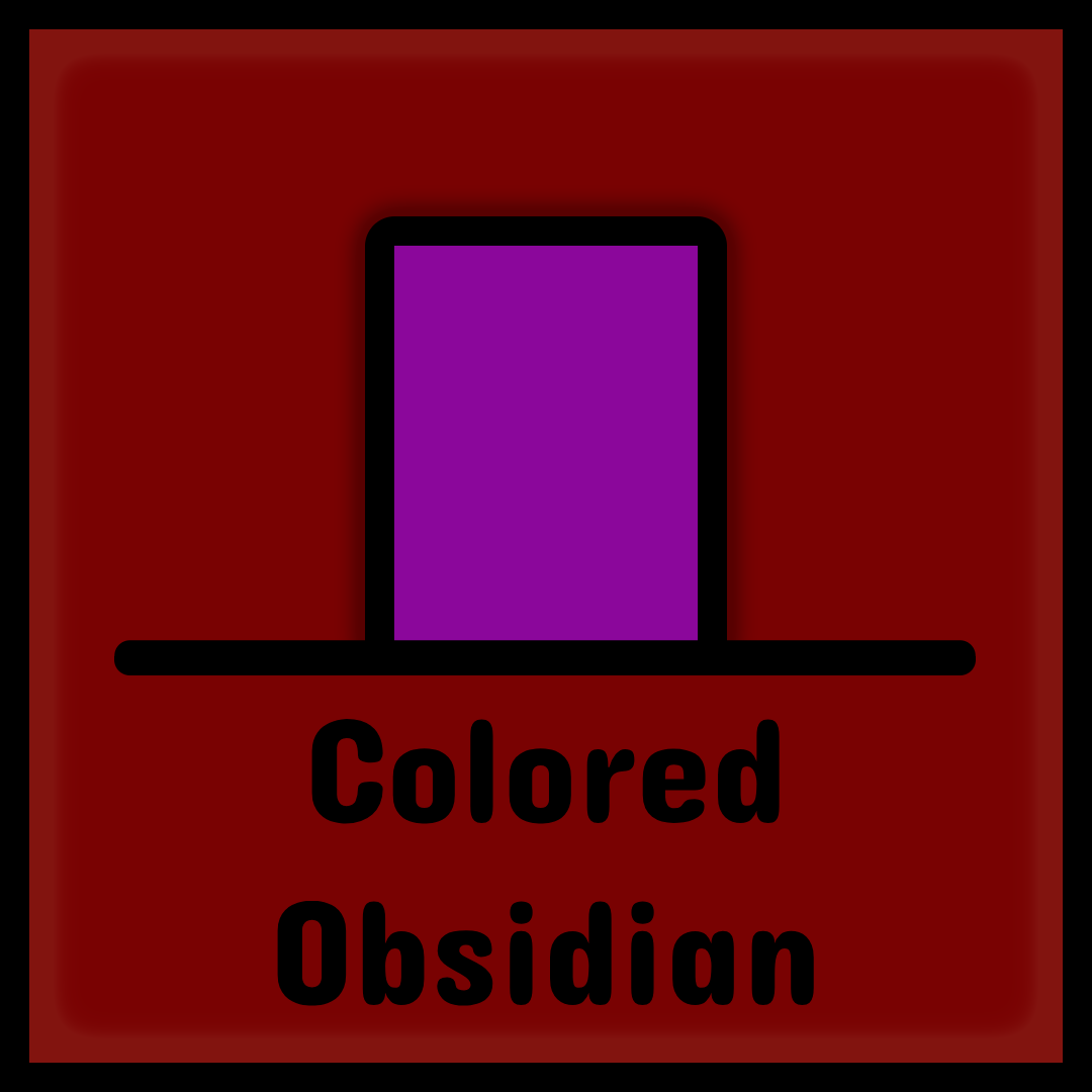 Colored Obsidian
