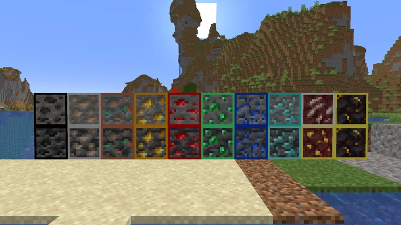 Highlighted Ores Texturepack