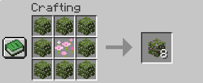 Crafting Recipe for Flowering Azalea Leaves