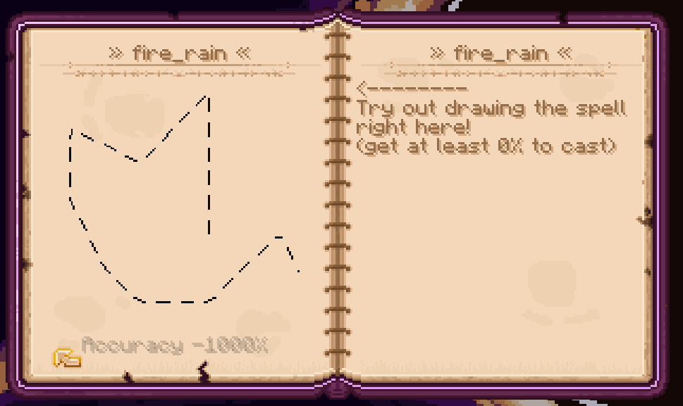 An example of a spell symbol