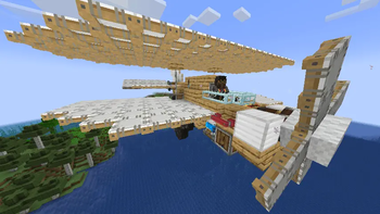 The flying plane with the new Soaring Trader