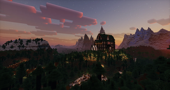 An Apline Estate with Majestic Mountains