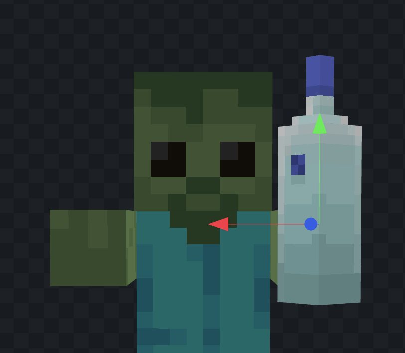 Zombie Holding Vodka