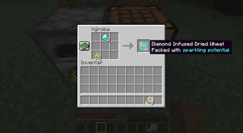 Crafting The Diamond Infused Dried Wheat