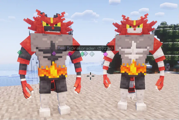 Incineroar and shiny Incineroar